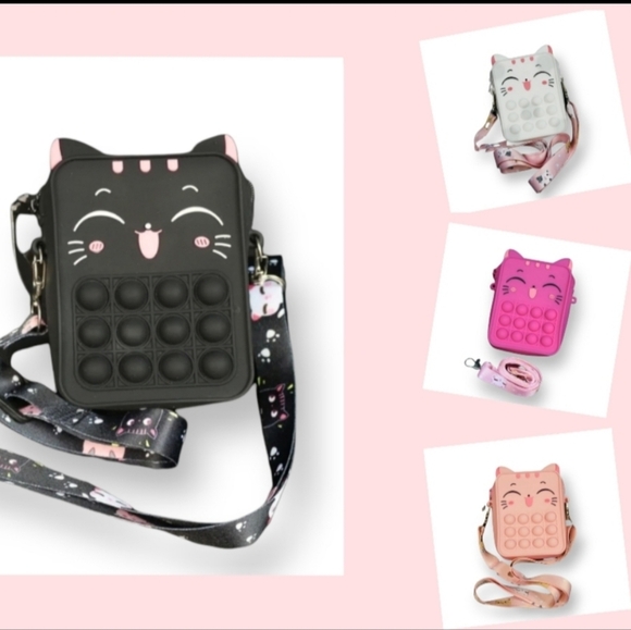 Cat Fidget Popper Crossbody Purse - Picture 1 of 5